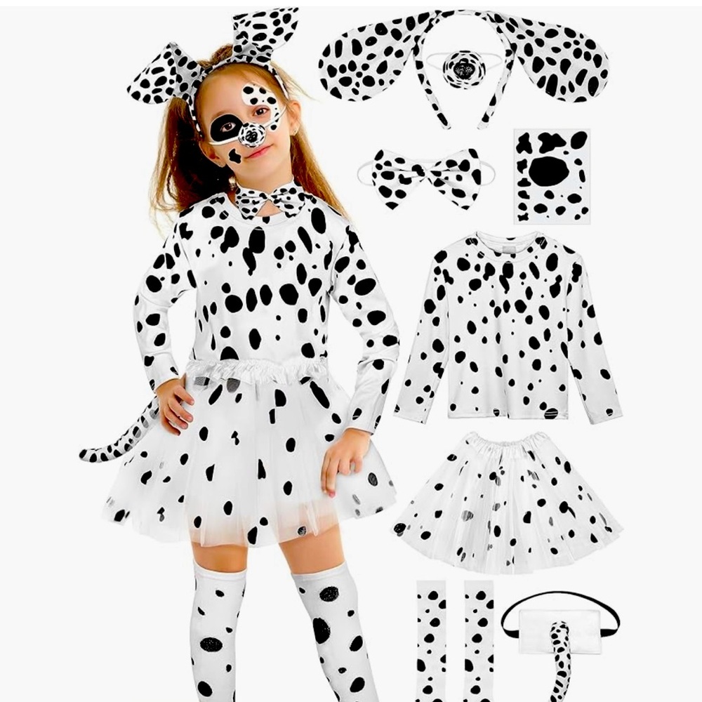 Dalmatian kids costume - Size 8-10